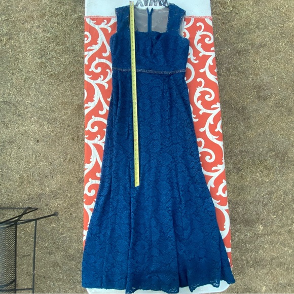 Alex Evenings Cocktail Dress Evening Dress Blue Sparkly Dress Maxi Black Tie 12 - Picture 10 of 10